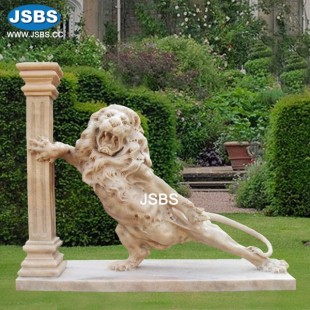 Carved Lion Sculpture, JS-AN134